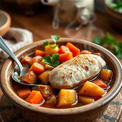 Slow Cooker Chicken Stew with Vegetables